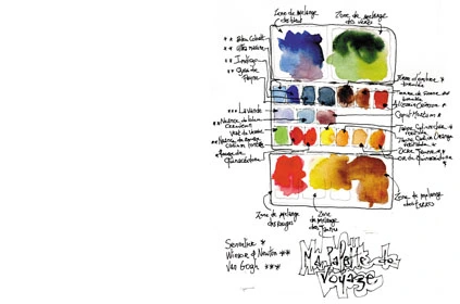 Palette d'aquarelle